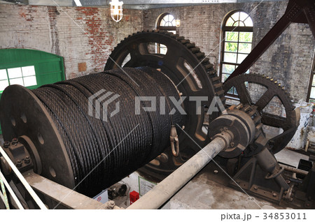 三池炭鉱万田坑第二竪坑巻揚機室 34853011