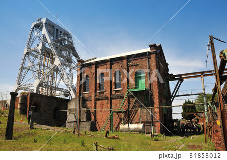三池炭鉱万田坑第二竪坑櫓 34853012