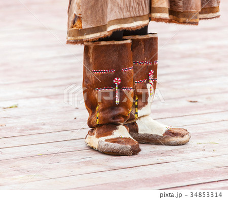 winter shoes for natives of Kamchatka. 34853314