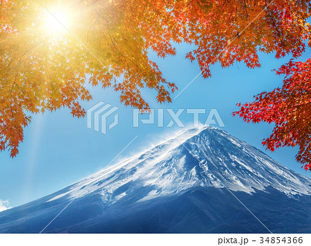 Mount Fuji in Autumn Color, Japan 34854366