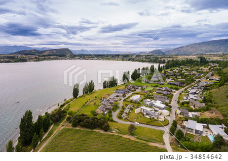 Lake Wanaka, New Zealand Panoramic Landscape 34854642