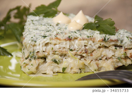 Cake  of  pancakes zucchini   34855733