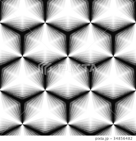 Seamless Monochrome Pattern. Grungy Geometric 34856482