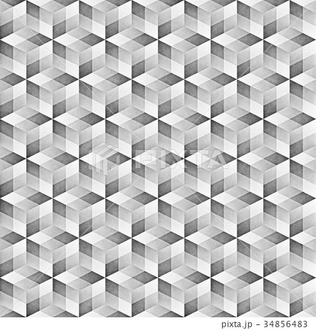 Seamless Monochrome Pattern. Grungy Geometric 34856483