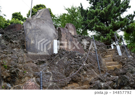 品川神社　富士塚 34857792