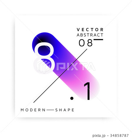 Abstract vector modern colorful shape  34858787