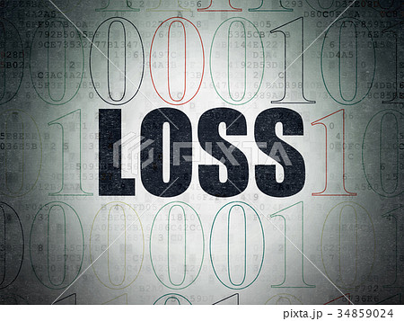 Business concept: Loss on Digital Data Paper Business concept: Loss on Digital Data Paper 34859024