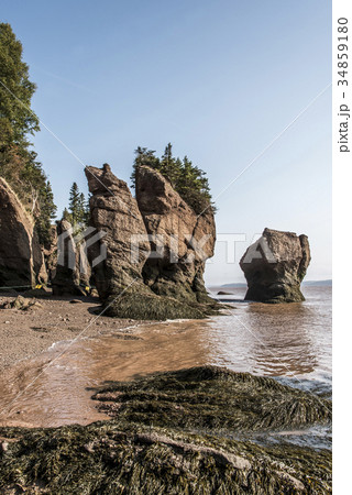 famous Hopewell Rocks geologigal formations at low 34859180
