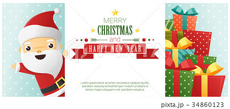 Merry Christmas and Happy New Year background Merry Christmas and Happy New Year background 34860123