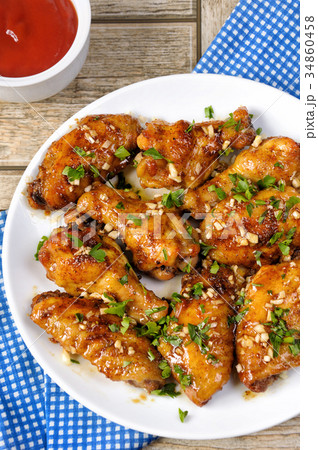 Fried chicken wings Fried chicken wings 34860458