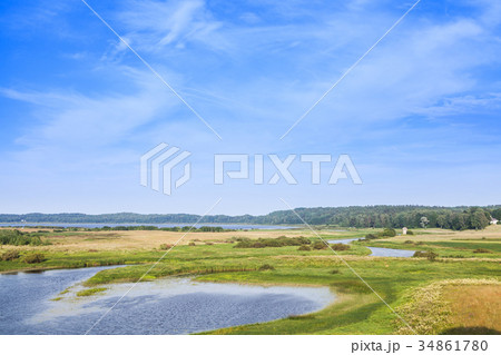 Rural Russian landscape. Sorot river Rural Russian landscape. Sorot river 34861780
