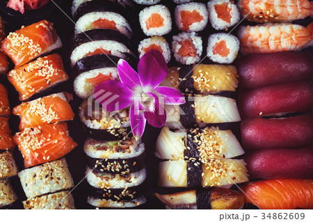 Japanese sushi dish 34862609