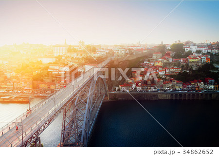 old town of Porto at sunset, Portugal old town of Porto at sunset, Portugal 34862652