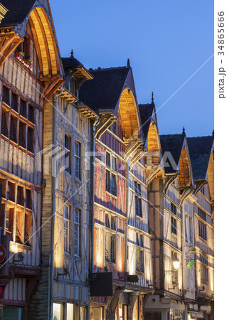 France, Grand Est, Troyes, Illuminated buildings 34865666
