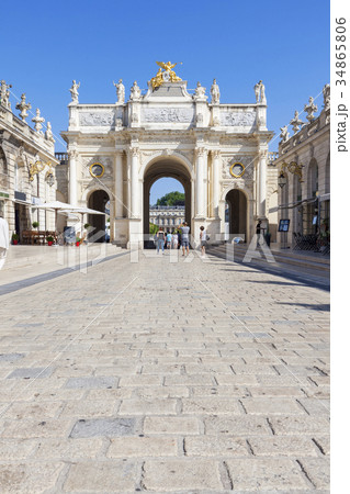 France, Grand Est, Nancy, Here Arch on Place Stanislas France, Grand Est, Nancy, Here Arch on Place Stanislas 34865806