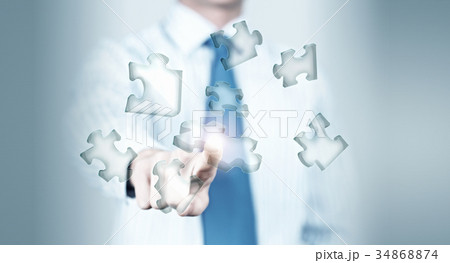 Finger touching icon 34868874