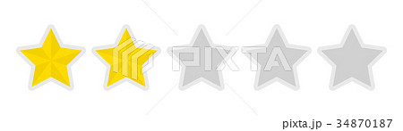 5つ星 評価 アイコン 2点 5つ星 評価 アイコン 2点 34870187