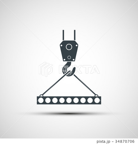 Vector icons of industrial hook 34870706