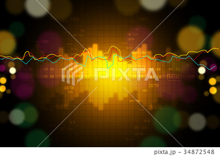 Stock exchange graph 34872548
