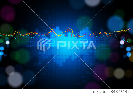 Stock exchange graph 34872549