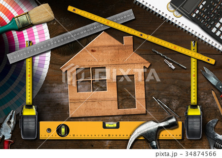 Work Tools and Model House - Home Improvement 34874566