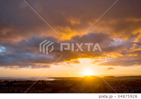 Sunset on Tenerife resort Costa Silencio Sunset on Tenerife resort Costa Silencio 34875926