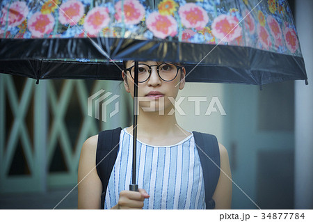 雨の日ファッション　コーディネート 34877784