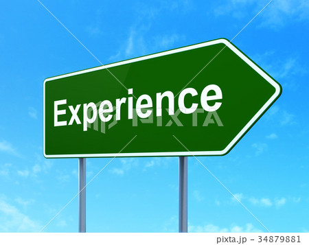 Finance concept: Experience on road sign Finance concept: Experience on road sign 34879881