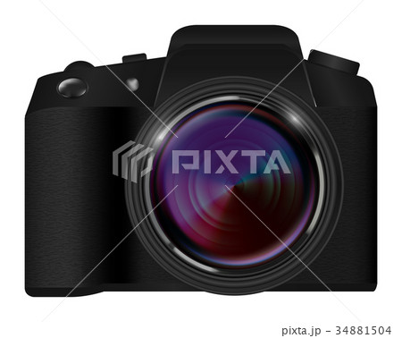 real dslr camera vector on a white background 34881504