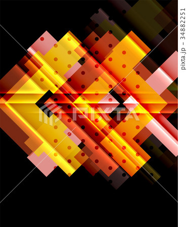 Color arrows on black background 34882251