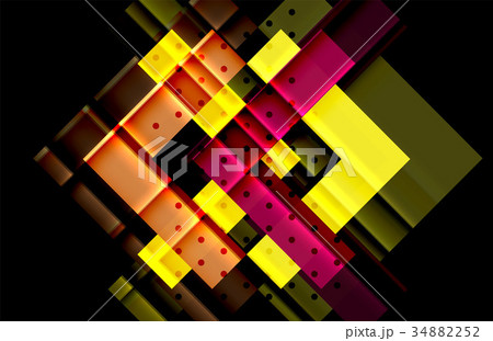 Color arrows on black background 34882252