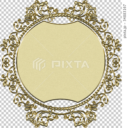 金屬紋理飾品|圓形金|巴洛克裝飾 金屬紋理飾品|圓形金|巴洛克裝飾 34883167