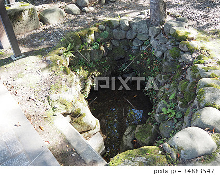 六郷湧水群キャペコ清水の写真素材