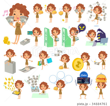 Primitive women_money 34884761