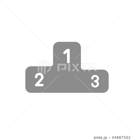 Vector of podium for the first, second and third 34887502