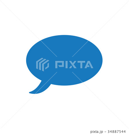 Flat design style vector of speech bubble 34887544
