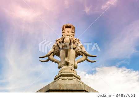 Elephant Statue in Bangkok Thailand. 34887651