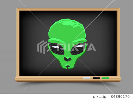 blackboard alien lesson 34890170