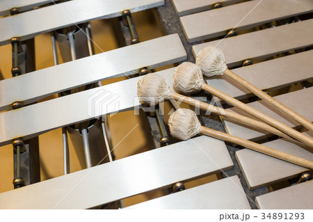 xylophone, music and chromatic instrument concept 34891293
