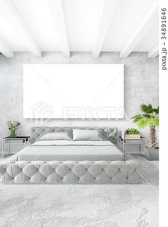 Loft bedroom in modern style interior design with Loft bedroom in modern style interior design with 34891646