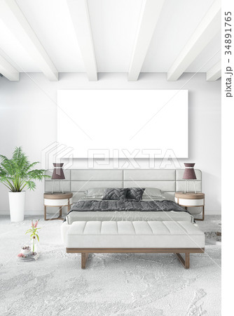 Loft bedroom in modern style interior design with Loft bedroom in modern style interior design with 34891765