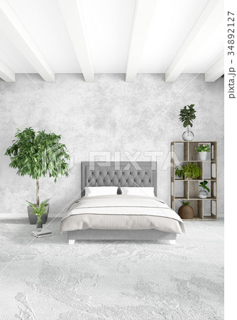 Loft bedroom in modern style interior design with 34892127