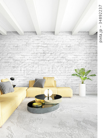 Loft bedroom in modern style interior design with 34892237