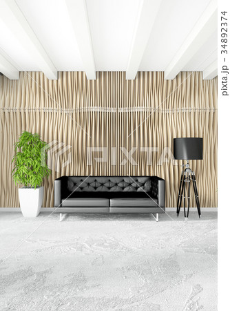 Loft bedroom in modern style interior design with Loft bedroom in modern style interior design with 34892374