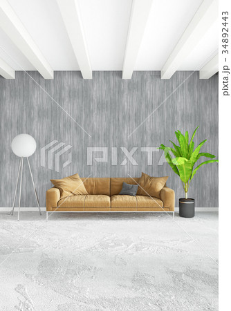 Loft bedroom in modern style interior design with 34892443