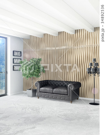 Loft bedroom in modern style interior design with Loft bedroom in modern style interior design with 34892536
