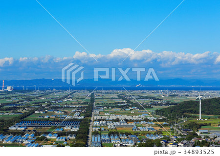 渥美半島 風車のある風景 渥美半島 風車のある風景 34893525