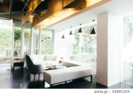 Abstract blur living area in hotel lobby interior Abstract blur living area in hotel lobby interior 34895203