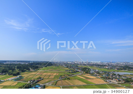 市原市　姉崎　海保　今富付近を空撮 34900127