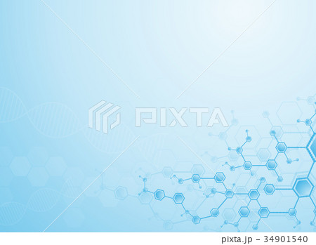 Abstract molecules medical background 34901540